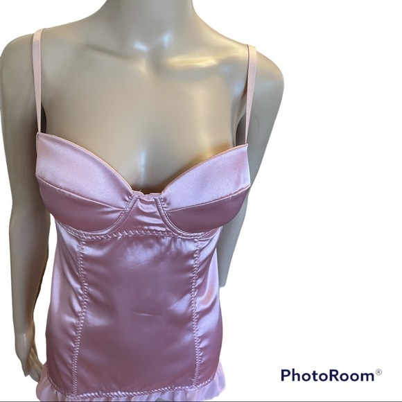 VICTORIAS SECRET LINGERIE SIZE 36 C PRETTY LITTLE THINGS LIGHT PINK BABYDOLL - Picture 4 of 6